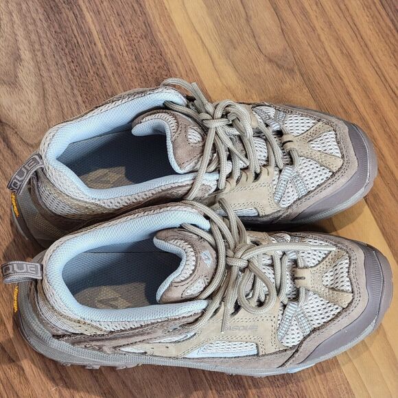 Vasque Vibram Womens Size 6 M Genuine Leather Hiking Trail Shoes Blue Toupe 7081 - Picture 5 of 8